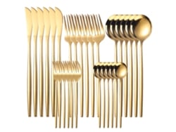 Conjunto de Talheres de Aço Inoxidável 30 Und GERTIZ