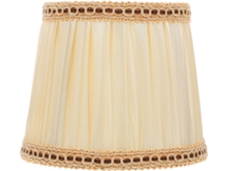 Pantalla decorativa de tela beige que difunde la luz, elegante y sencilla para la decoración. SFUSHOS