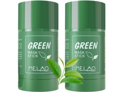 Paquete De 2 Barras De Mascarilla De Té Verde Con Extracto De Té Verde: Limpieza De Poros, Hidratación, Reducción De Puntos Negros Para Hombres Y Mujeres.