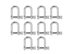 10 anillos de zinc DU para pulsera de paracord