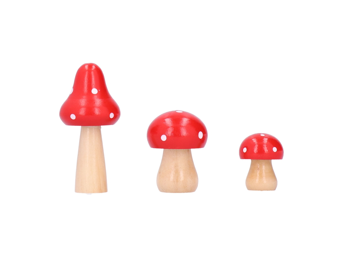 Set de 3 setas decorativas de madera roja para el hogar o la oficina
