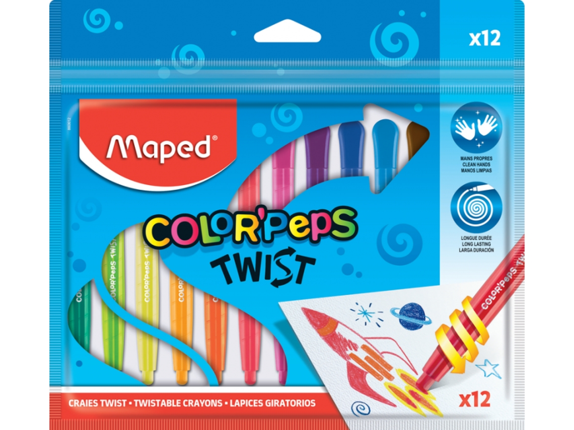 Caja de 12 lápices rotativos Color Peps Maped