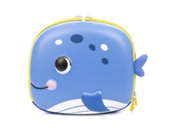 Mochila infantil con diseño de ballena. Con espalda y correas acolchadas, transpirables y ajustables. Dam