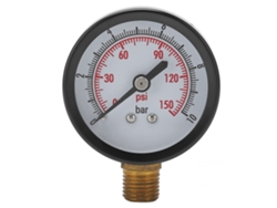 Manómetro vertical de presión de líquidos 0-10 bar 0-150 psi Conexión G1/4 pulg.