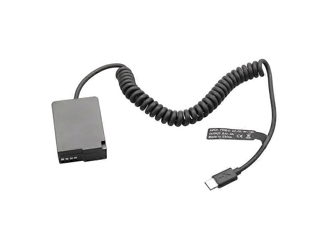 Batería Falsa Dmw-blc12 Dmw-dcc8 Pd Usb-c Para Gx8 Fz1000 Fz300 G6 G7 G80 G85 G95 Negra