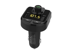 Adaptador transmisor FM Bluetooth Fwinl BT36B que transmite música MP3 y permite llamadas con manos libres.
