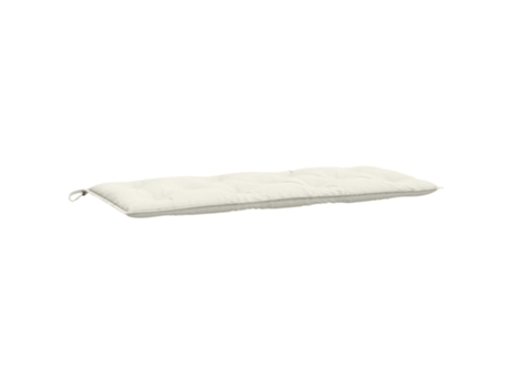 Cojín De Banco De Jardín VIDAXL Crema Tela (120x50x7cm)