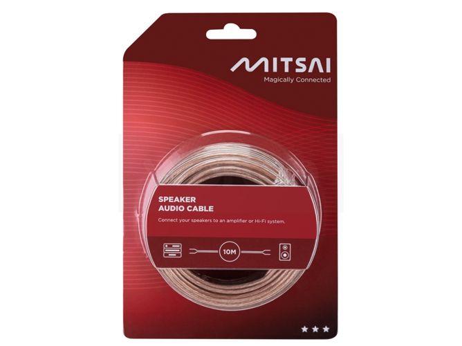 Cable Audio de Altavoces MITSAI 10M — 10 m
