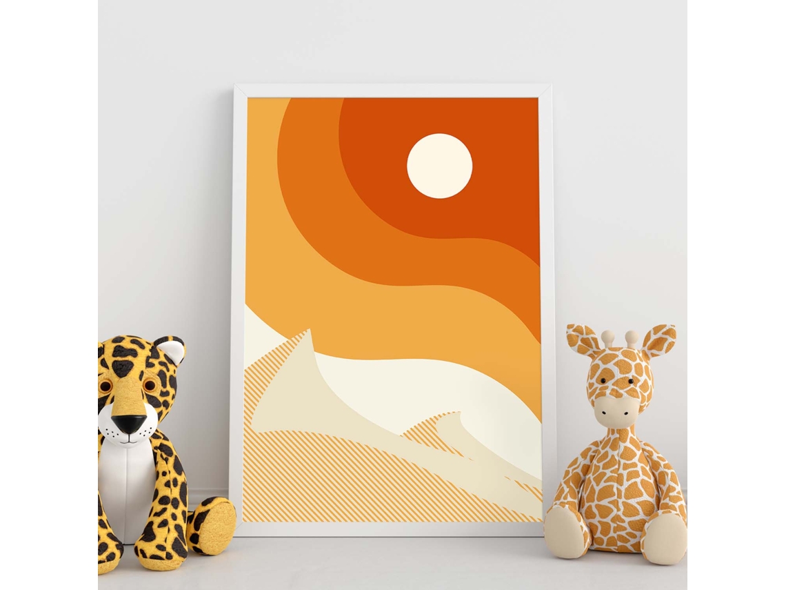 Póster NACNIC con Diseño de Paisajes Abstractos. Colorida. Paisaje 8.