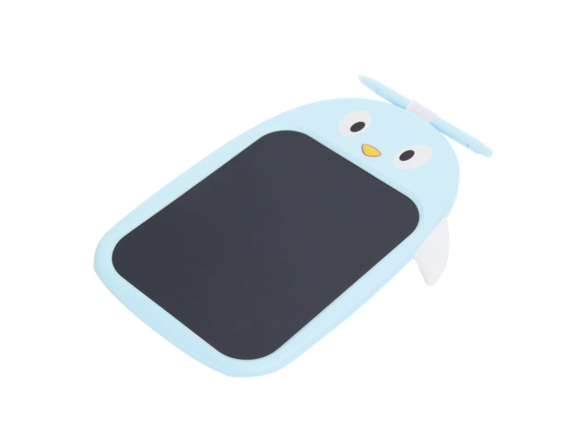 Tableta de escritura LCD inteligente para niños con fuente de color azul claro y dorado