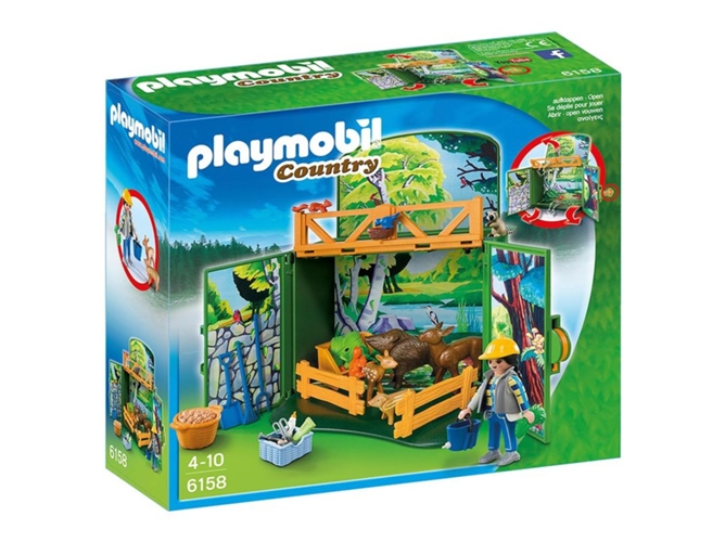 PLAYMOBIL Country: Caja fuerte para animales de madera - 6158 (Edad Mínima: 4)