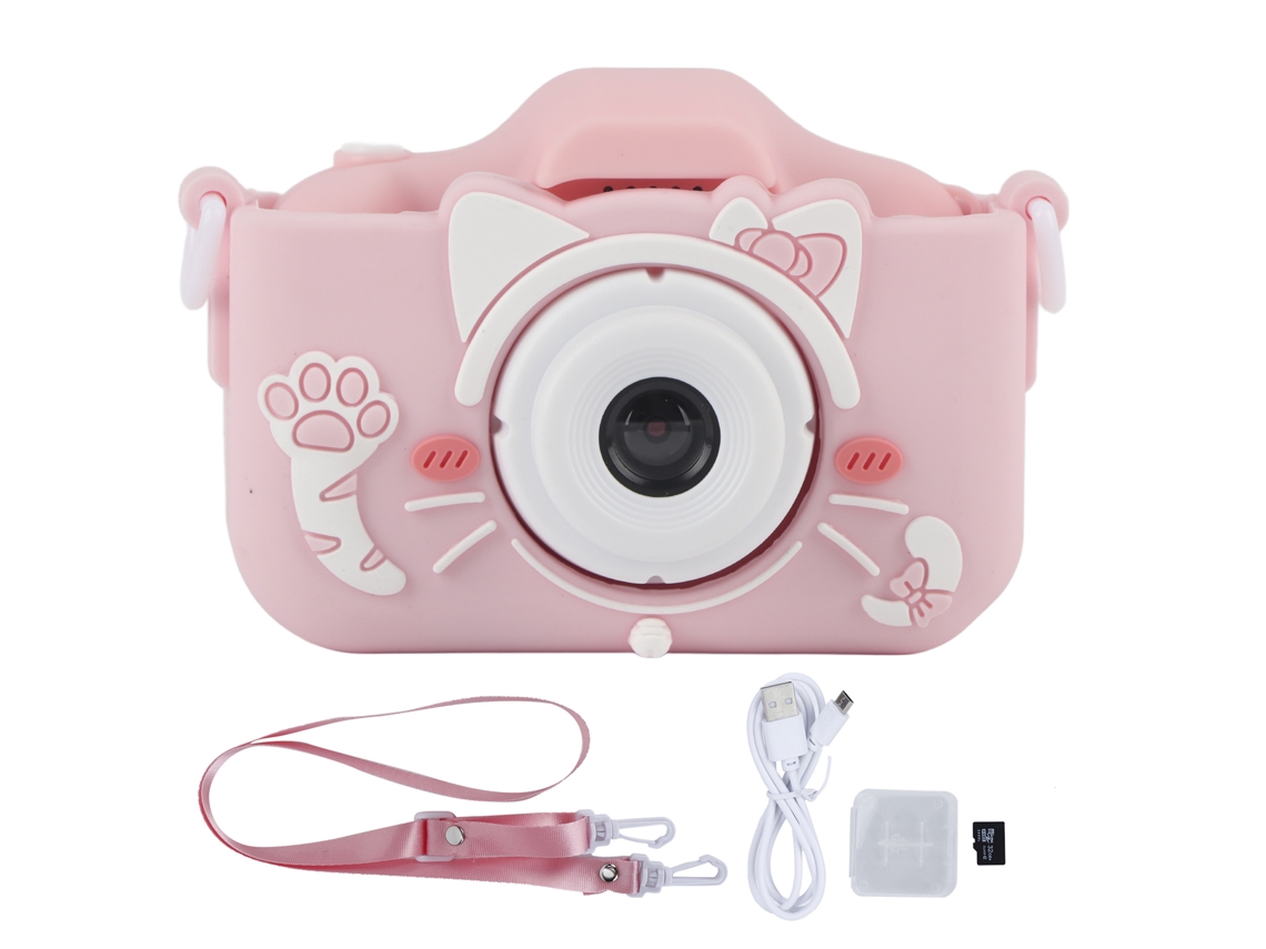 Cámara Infantil De 40 Mp Con Diseño De Gato De Dibujos Animados, Para Fotos, Con Juegos De Rompecabezas Y Perfecta Para