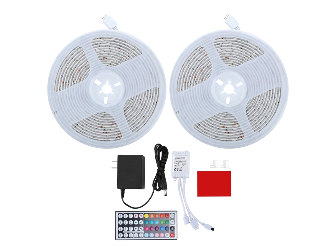 2026-cinta Led Rgb 10m Con Control Remoto De 44 Teclas, Luz Led Impermeable Para Decoración