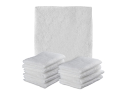 Relaxdays Filtros De Campana Extractora, Pack De 10, 57x47 Cm, Cortables A Medida, Antigrasa, Tela De Poliéster, Blanco