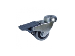 Rueda Pasador 40Mm (Rueda) Freno Goma Gris Cr07133 AFO