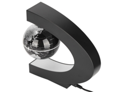 Globo Terráqueo Magnético Flotante Con Base En Forma De C Y Luz Led, Decoración De Mapa Del Mundo De 7,6 Cm (3 Pulgadas)