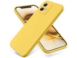 Capa Para Celular Em Silicone Sólido E Líquido, Totalmente À Prova De Quedas.amarelo Brilhante - Moto G24 Power