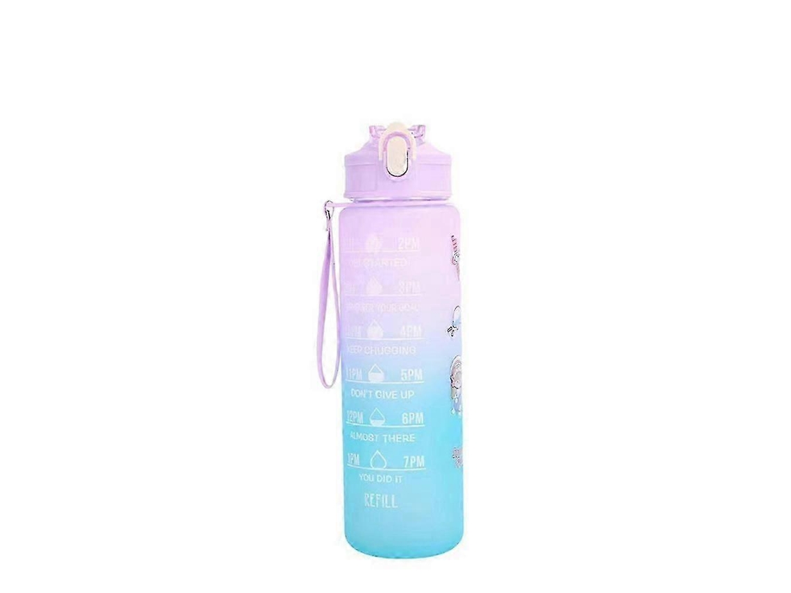 Botella De Agua Deportiva Motivacional, Tetera De Viaje A Prueba De Fugas Para Deportes Al Aire Libre Rosewell