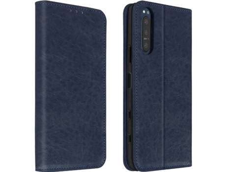 Funda Sony Xperia 5 2 AVIZAR Tarjetero Vintage Azul Oscuro