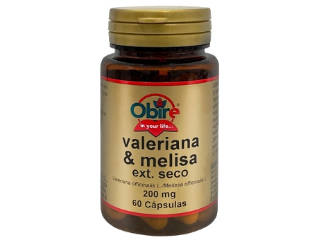 OBIRE Valeriana Melisa 200 Mg 60 Cápsulas