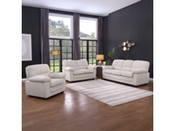 Sofá Lincoln de 3 plazas y sillón de 2 plazas de pana beige Concept U