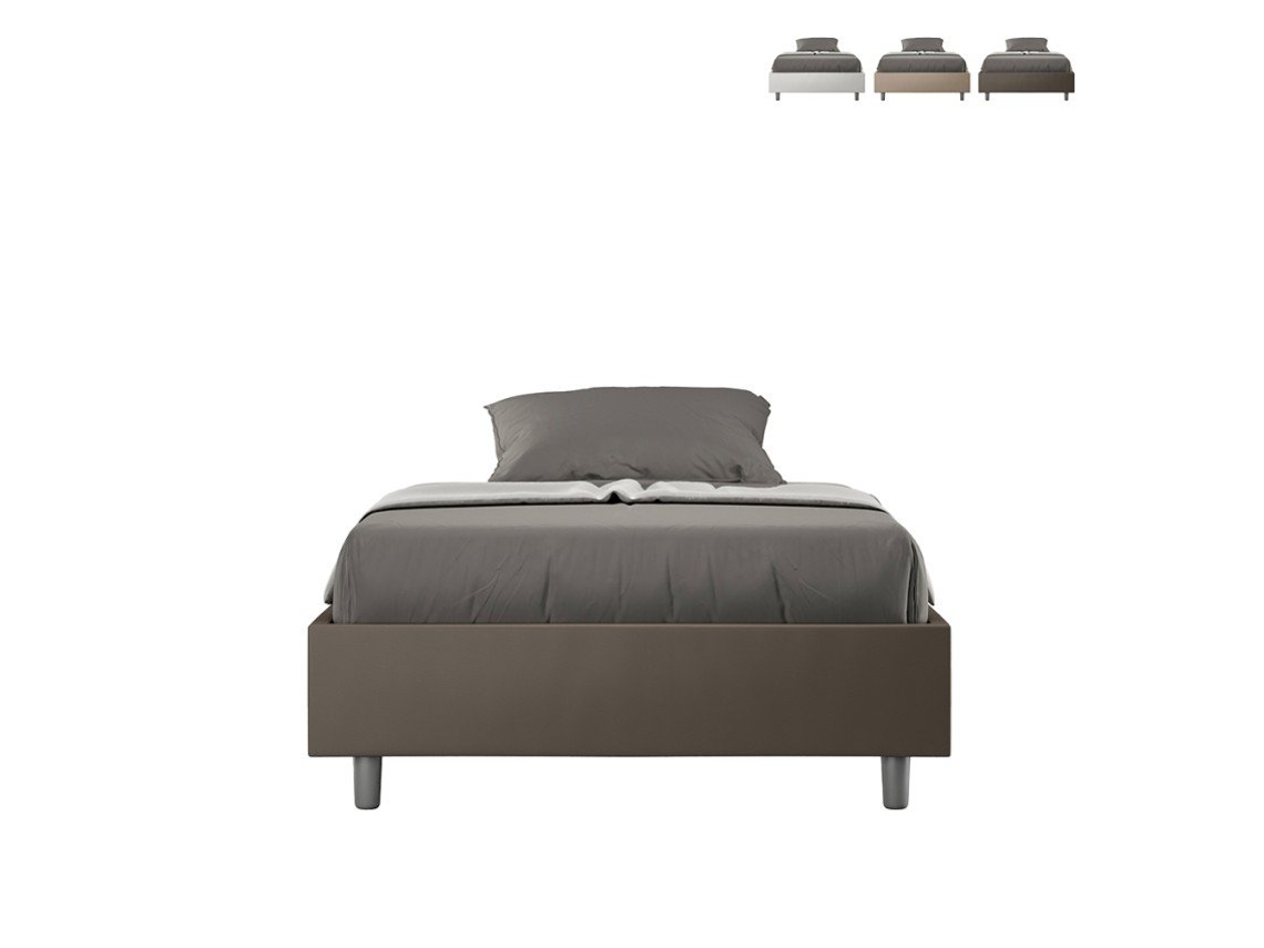 Cama doble 140x200 sommier francés contenedor Azelia F