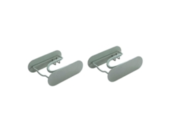 2 piezas de soporte de pared para secador de pelo y perchero GOKOCO