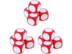 Dados Borrables, 12 Dados Gigantes De Espuma, Accesorios De Juego Sobre Los Que Se Puede Escribir.