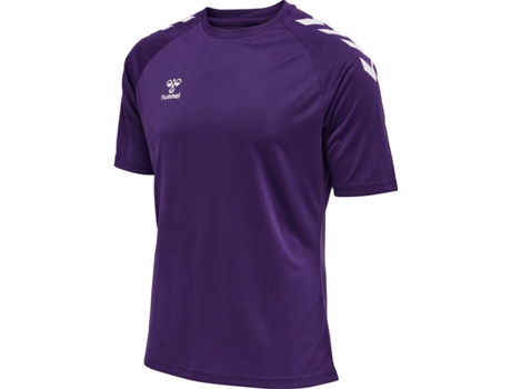 Camiseta para Hombre HUMMEL Core Poly Blanco, Morado para Multideportes
