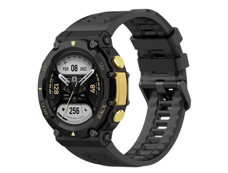 Correa de silicona para reloj inteligente de ocio para Amazfit T-Rex 2 (negro)