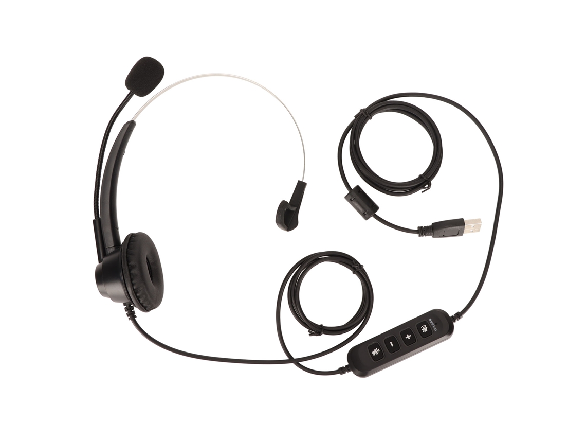 Auriculares Profesionales Con Cancelación Activa De Ruido (enc), Volumen Ajustable, Control De Silencio Y Conexión Usb Para Teléfonos De Oficina.