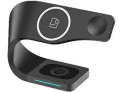 Soporte Cargador Inalámbrico Universal 4 En 1 Para Teléfono Con Carga Rápida - Negro
