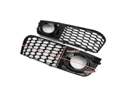Rejilla de luz antiniebla, estilo RS4, plástico ABS duradero, color negro OEM
