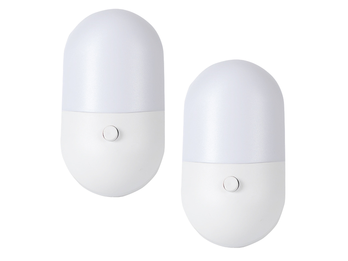 Mini luz LED nocturna pequeña conectada para dormitorio, luz de noche para mesita de noche