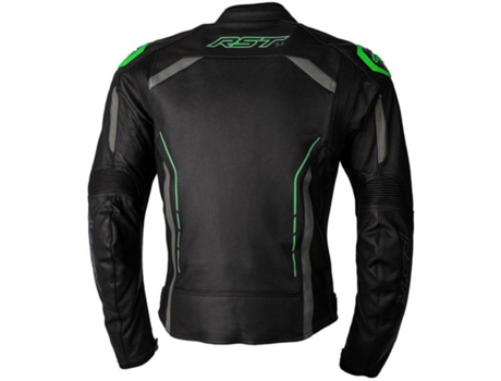 Chaqueta de Hombre para Motociclismo RST Cuero Ce Piel Verde (3XL)