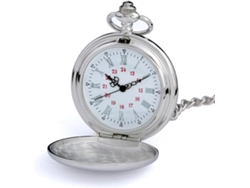 Reloj Bolsillo Aleación Vidrio Retro Cuarzo Grande Cadena Ligero Elegante Decoración Diario Zinc Uso