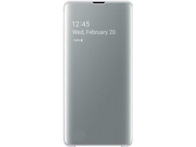 Funda SAMSUNG Galaxy S10+ Clear View Blanco