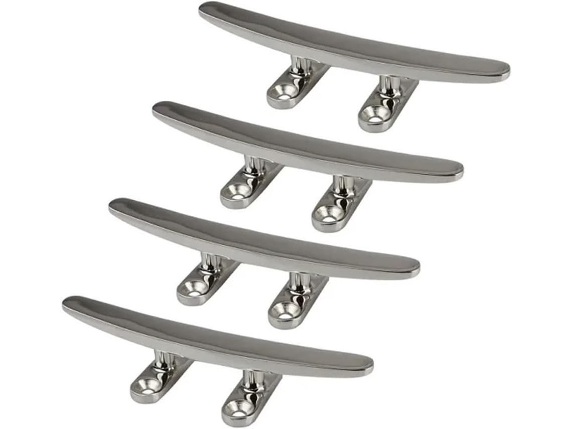 Taquets De Quai Bateau En Acier Inoxydable 316, 4 Piezas, 5, 6, 8 Pouces, Poli Miroir, Marin, Yacht,