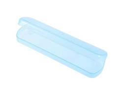 Estuche/soporte/caja portátil rectangular Rosewell para guardar cepillos de dientes y pasta de dientes, ideal para viajes y acampadas (azul)