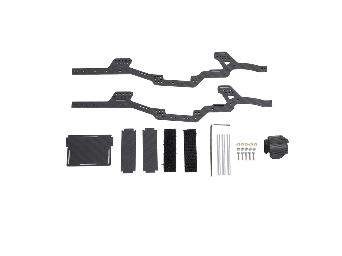 Kit De Chasis De Fibra De Carbono Para Vehículos Rc Todoterreno A Escala 1/24, Axial Scx24 Deadbolt Jlu C10 Bronco