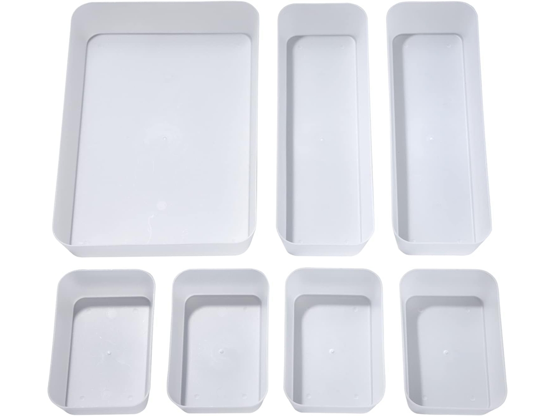 Insertos para cajones, divisor cosmético de plástico transparente