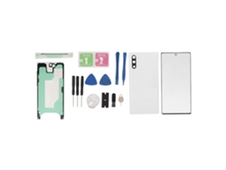 Kit De Reparación De Cristal De Repuesto Para La Parte Trasera Y Frontal Del Samsung Galaxy Note 10, Color Blanco.