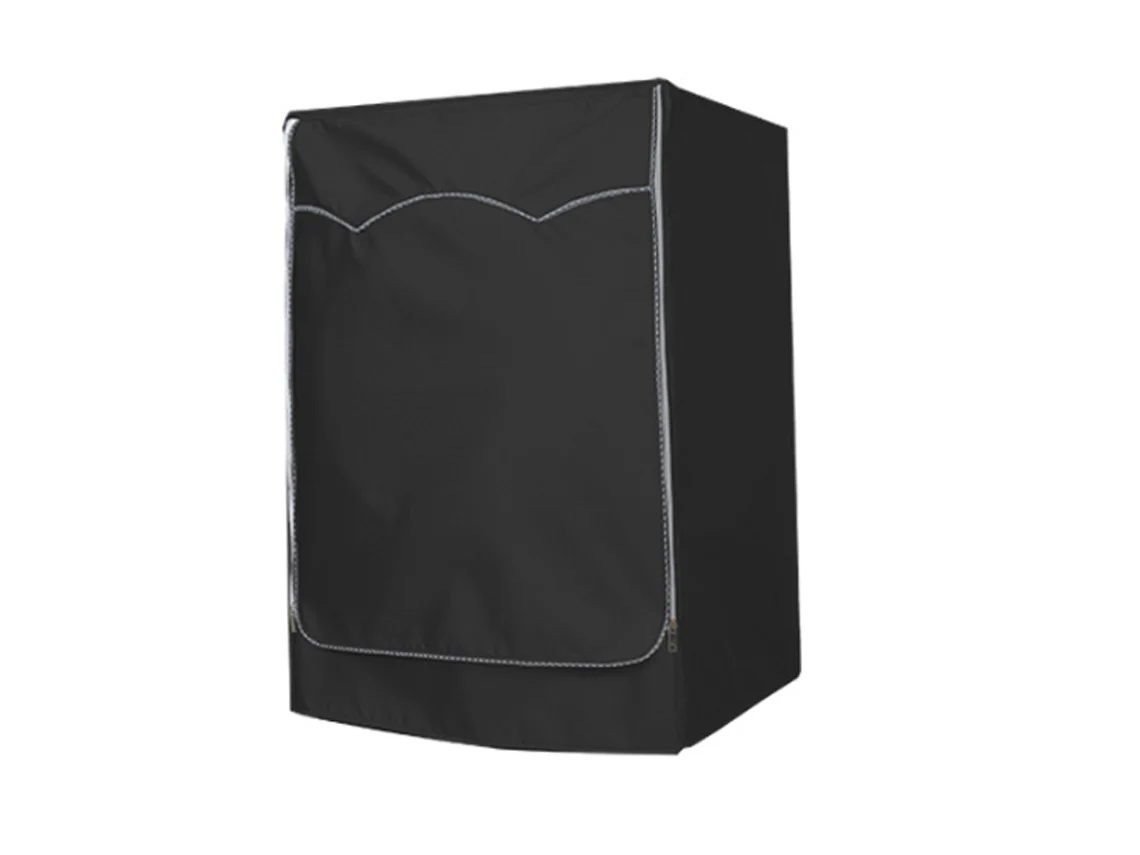 KOFIHETY Cubierta para Lavadora y Secadora - Impermeable y antipolvo con cierre reforzado - Para la mayoría de modelos (Negro)
