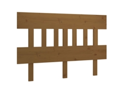 Maison Exclusive - Cabecero De Cama Madera Maciza Pino Marrón Miel 123,5x3x81 Cm