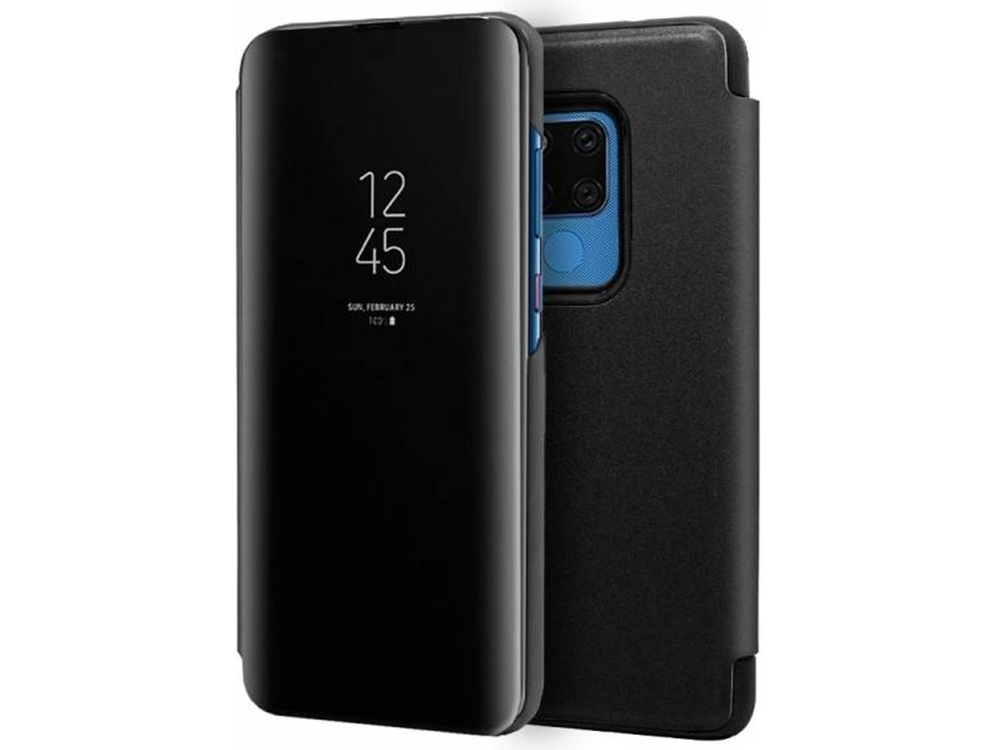 Funda Huawei Mate 20 X COOL Clear View Negro