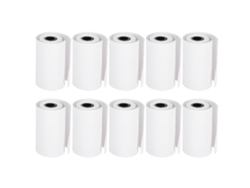Papel Térmico Para Impresora De 5,5 Cm X 6 M, Material Escolar De Impresión, 10 Rollos.