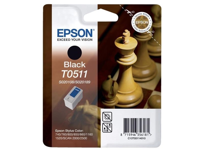 Cartucho de tinta EPSON Duplo T0511 Negro