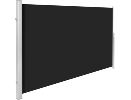 Toldo Lateral de Aluminio TECTAKE (Negro -Poliéster-300 x 180 x 10 cm)