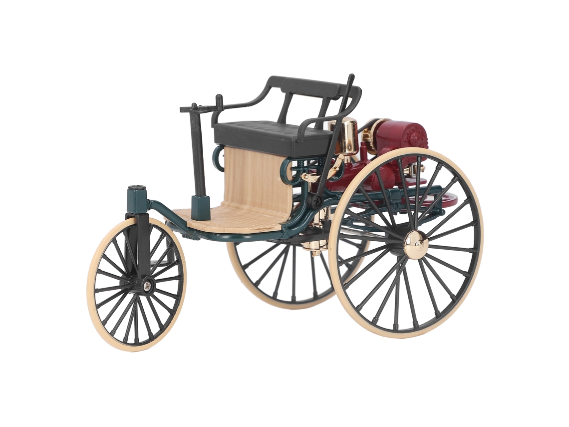 Dan26-modelo De Triciclo Clásico A Escala 1:12 De Aleación Simulado Decoración Retro Para Hogar Verde