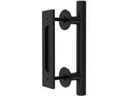 Manilla Moderna Negra Para Puertas Correderas De Gallineros, Fabricada Con Acero De Primera Calidad.